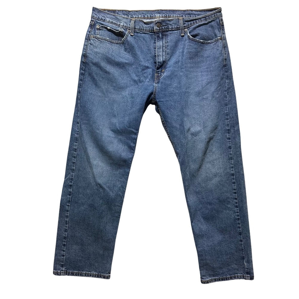 Levi Strauss Co 505 Mens Jeans 38x30 Blue Straight Leg Denim‎ Pants